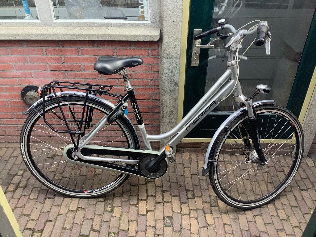 Goede Merida Freesport Premium 8 damesfiets, Versnellingen, Zo goed als nieuw, 50 tot 53 cm, Trommelrem