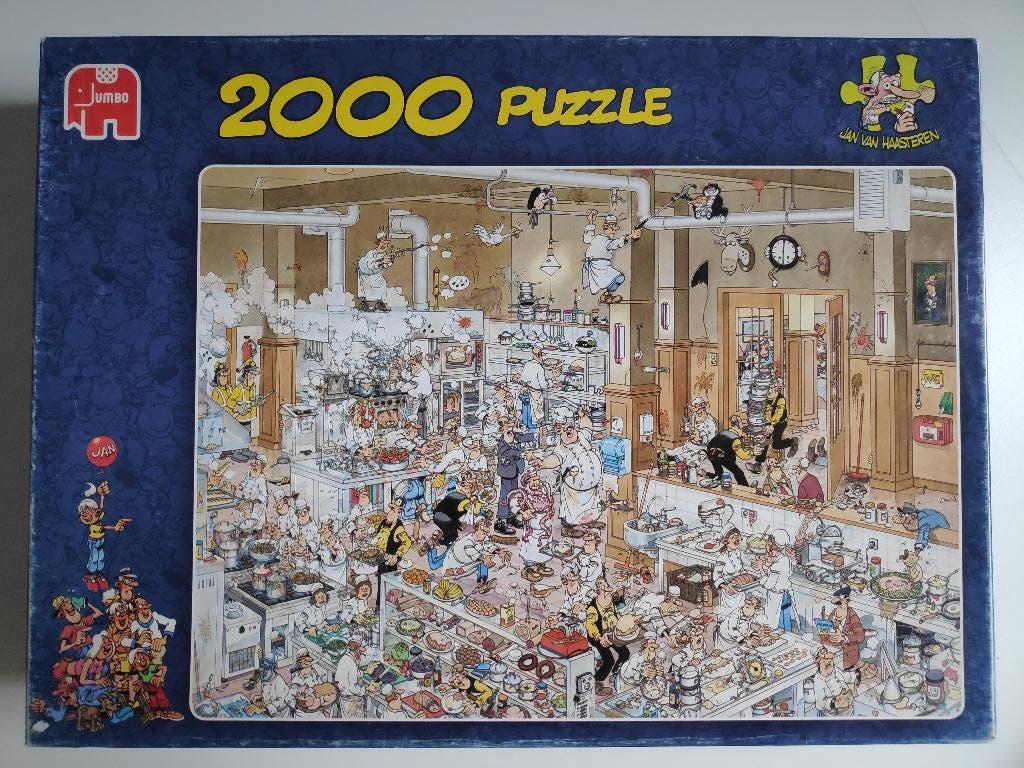 Jan van Haasteren puzzel "De Keuken" 2000 stukjes, Hobby en Vrije tijd, Denksport en Puzzels, Ophalen of Verzenden, Meer dan 1500 stukjes