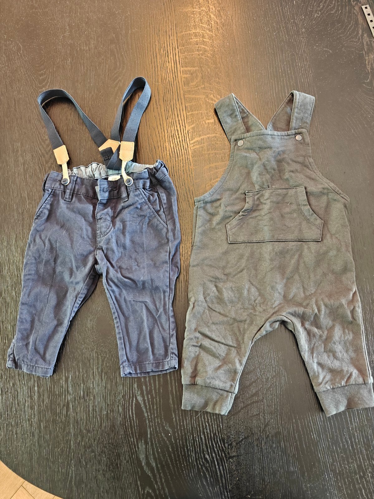 H&M Babykleding: Salopette en Broek met Bretels (4-6M), Gebruikt, Broekje, Jongetje of Meisje, H&M