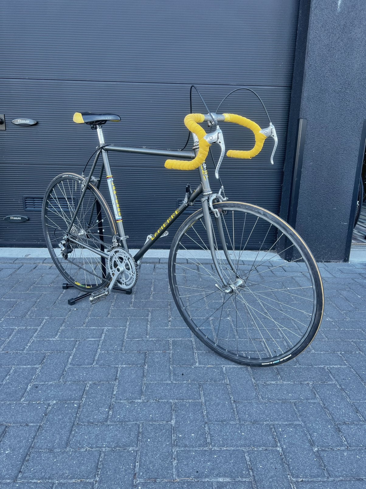 Topconditie Lapierre geel grijs vintage racefiets retro, Overige merken, 28 inch, Velgrem, Ophalen of Verzenden