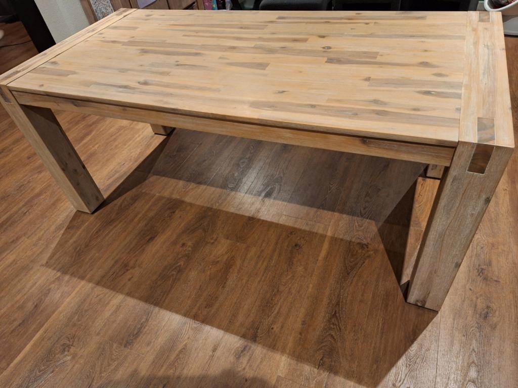 Leuke eettafel, 200 cm of meer, Zo goed als nieuw, Rechthoekig, 50 tot 100 cm