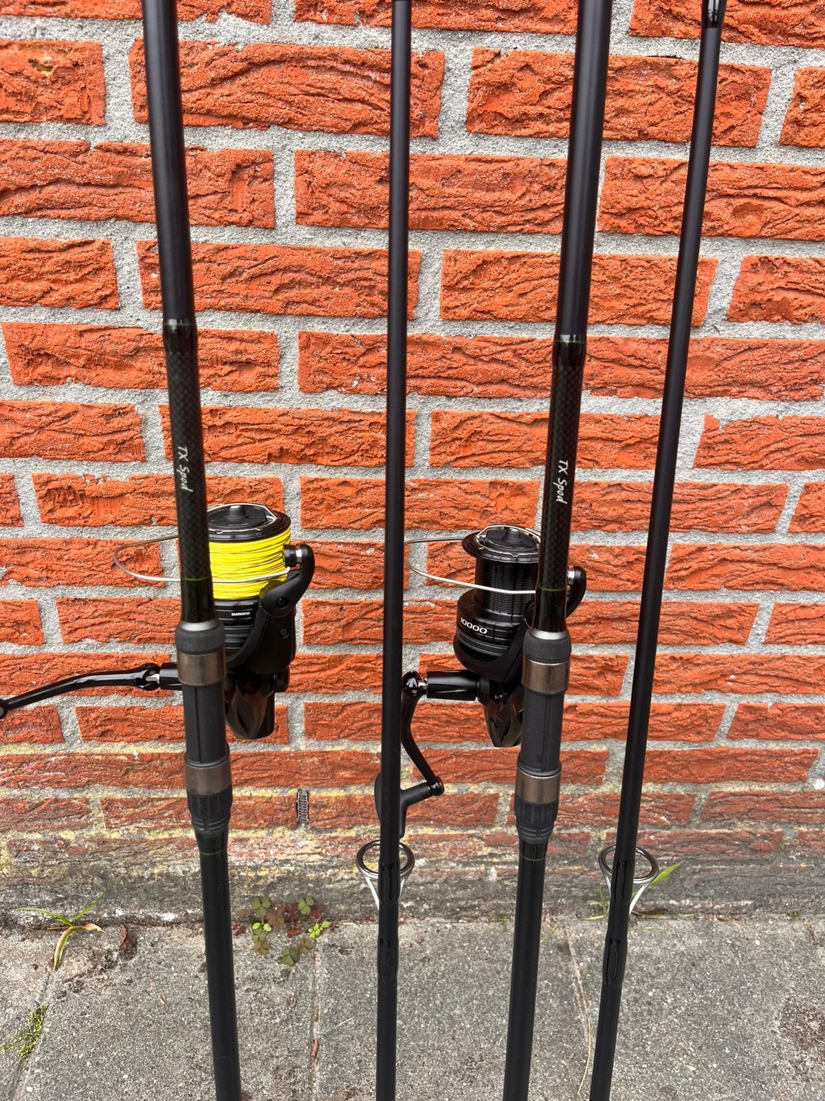 2x Shimano TX Spod/Marker Set + Aerlex 10000 XTB spodhengel, Ophalen of Verzenden, Zo goed als nieuw, Complete hengel