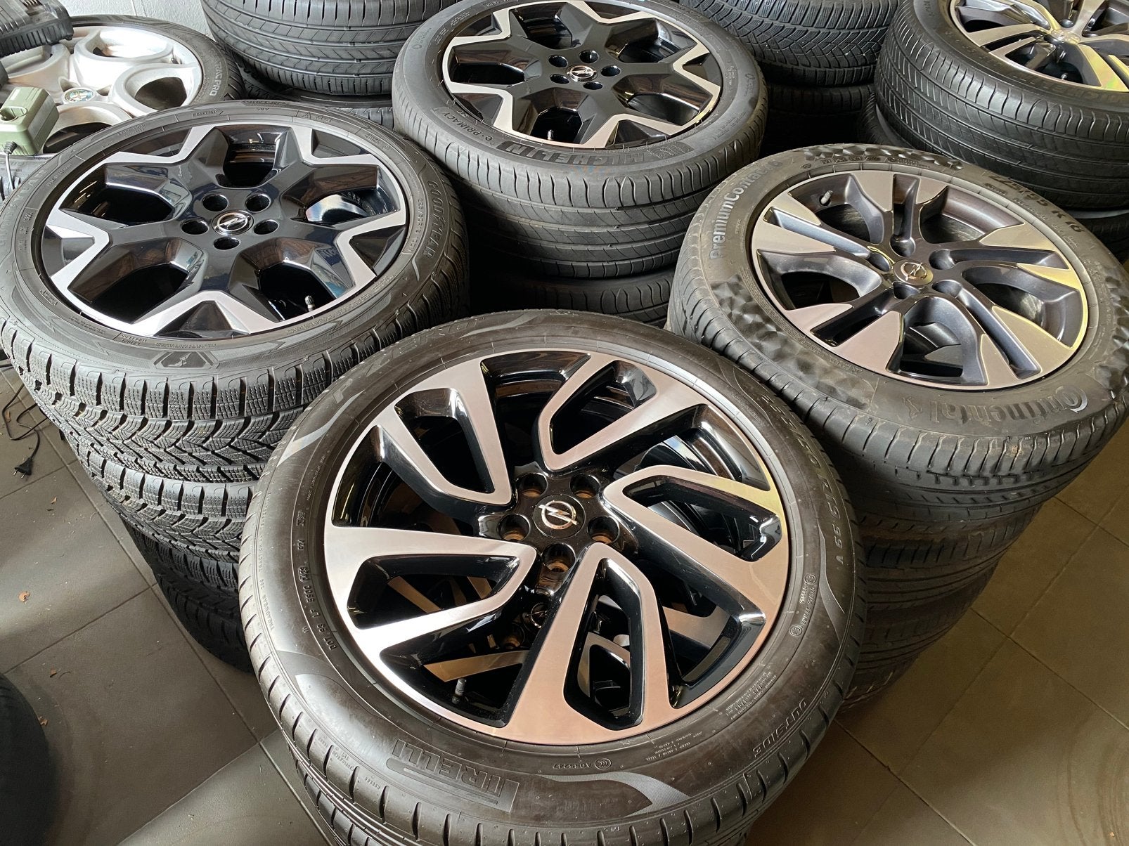 18” en 19” demo Opel Grandland velgen + zomer / winterbanden, Auto-onderdelen, Banden en Velgen, 19 inch, Banden en Velgen, Nieuw