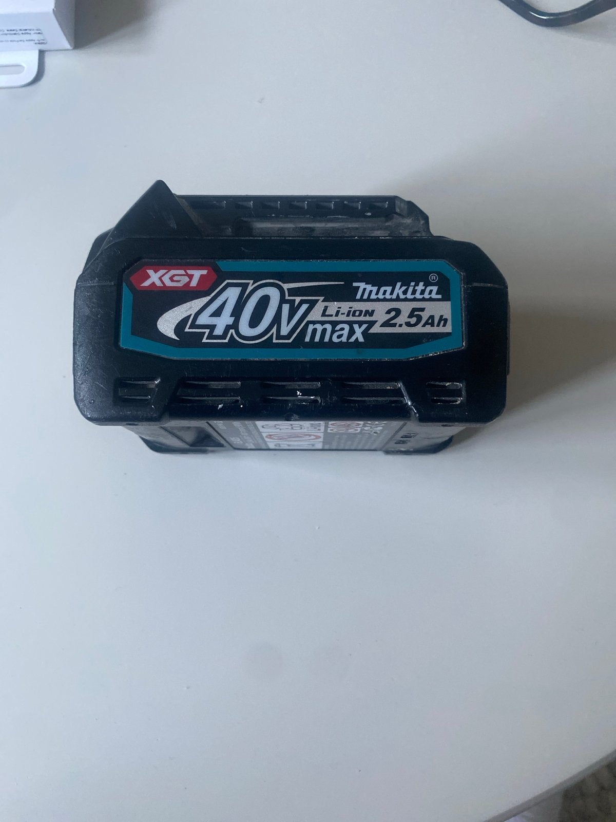 Makita XGT 40V Li-ion Accu 2.5Ah BL4025, Doe-het-zelf en Verbouw, Gereedschap | Machine-onderdelen en Toebehoren, Ophalen, Gebruikt