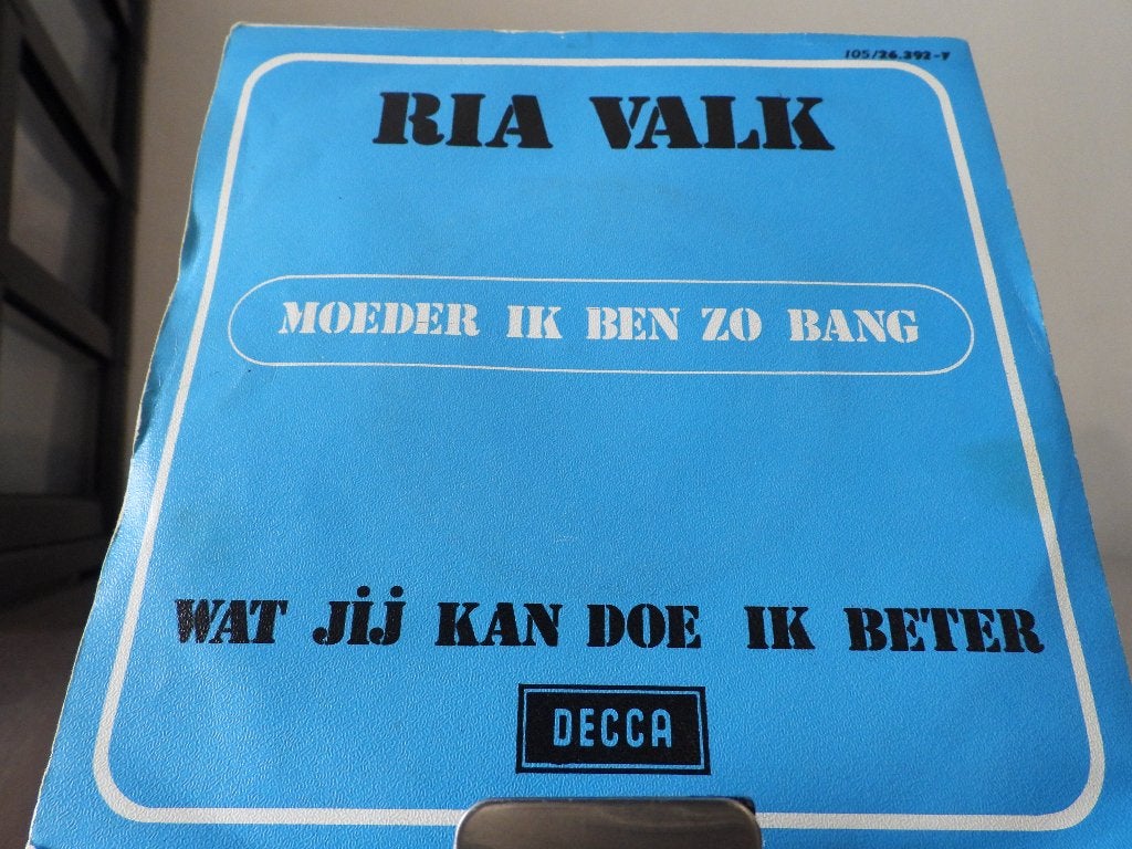 single Ria Valk – Moeder Ik Ben Zo Bang 1973, Ophalen of Verzenden, Gebruikt, Pop, Single