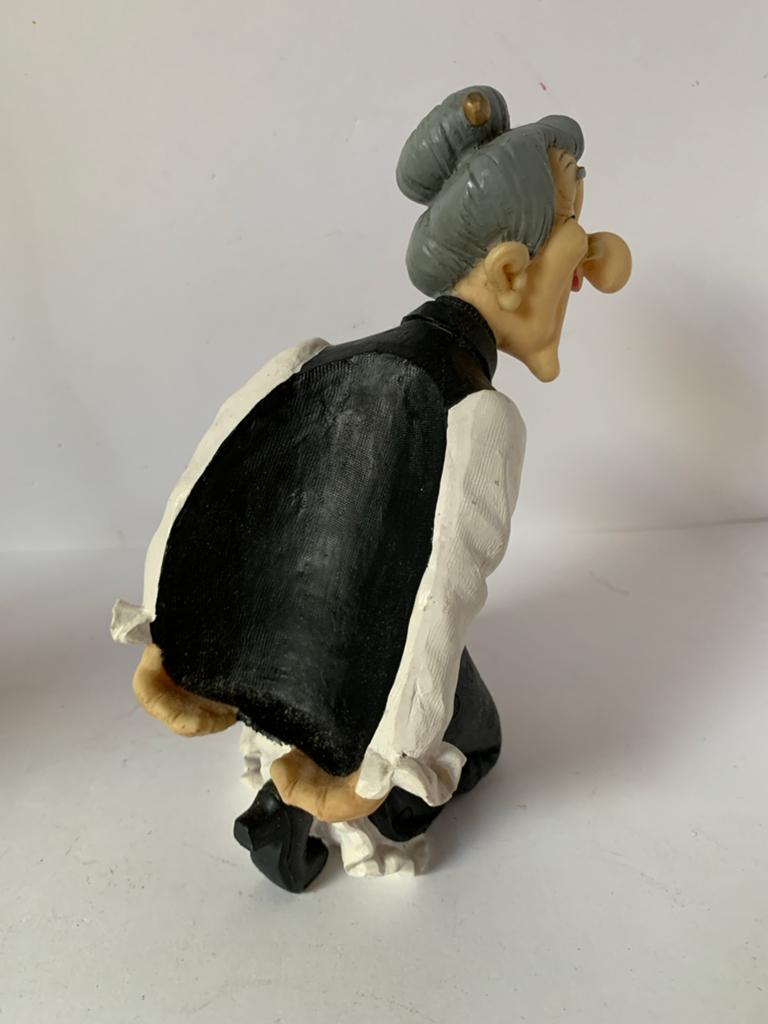 Albert Dubout Grappig epoxy beeldje van een lachende vrouw, Ophalen of Verzenden, Zo goed als nieuw, Mens
