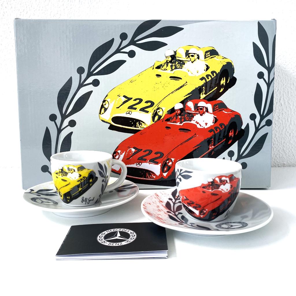 Mercedes-Benz / Mille Miglia espresso cups, Verzenden, ., Keramiek, Nieuw