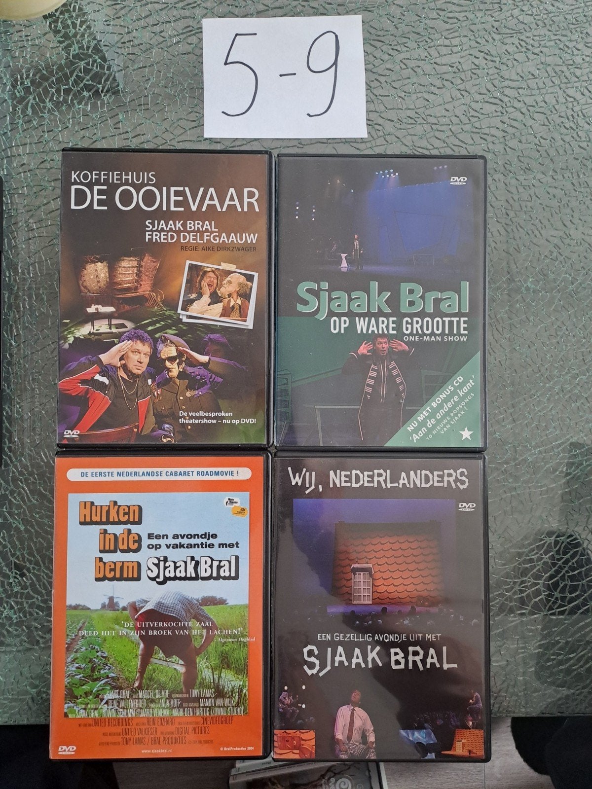 Sjaak Bral DVD Collectie - 4 Cabaret Shows, Cd's en Dvd's, Overige artiesten, Gebruikt, Alle leeftijden, Nederlands