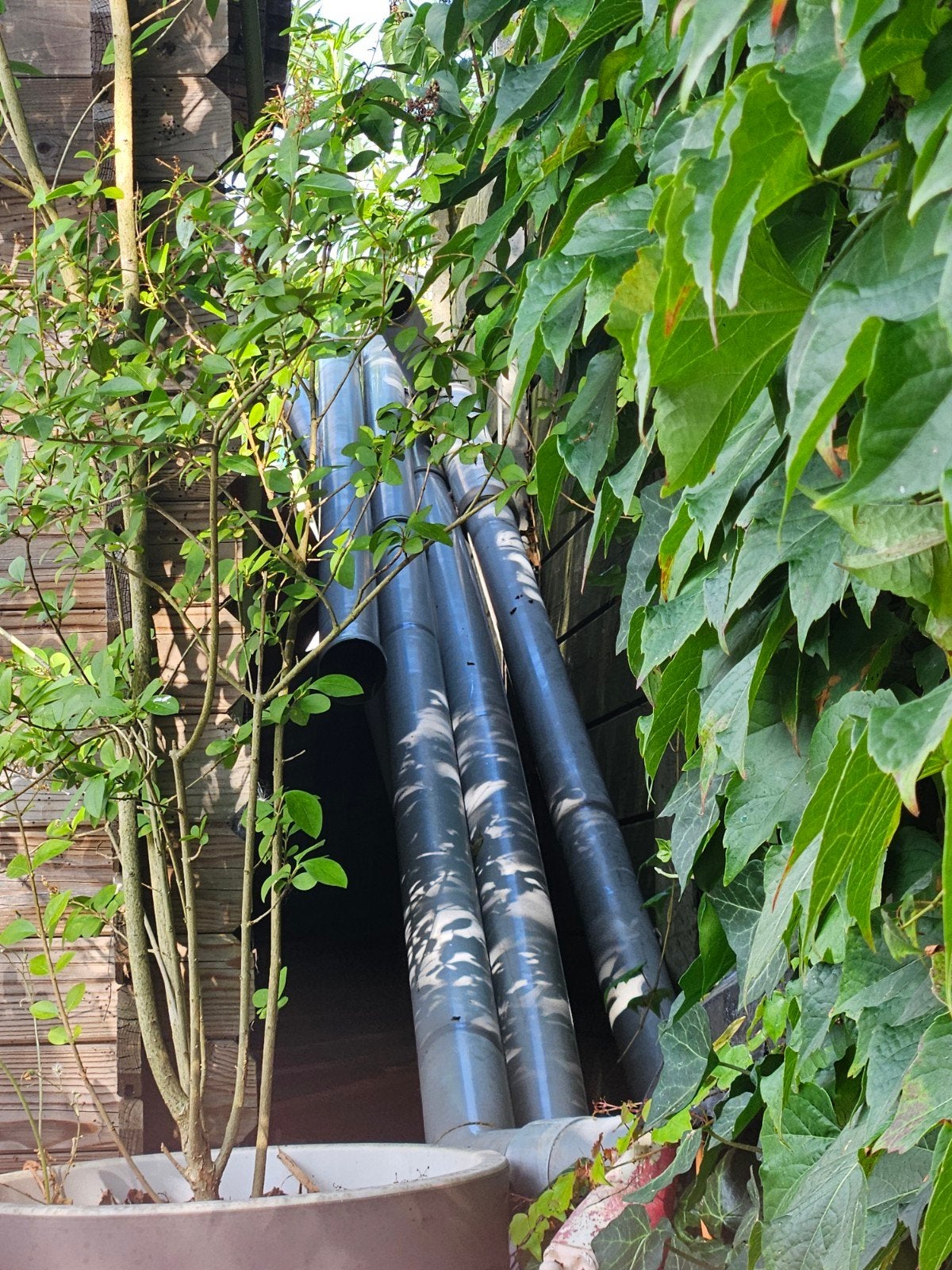 5 regenpijpen, totaal ongeveer 20 meter, Ophalen, Afvoer, Gebruikt, Pvc