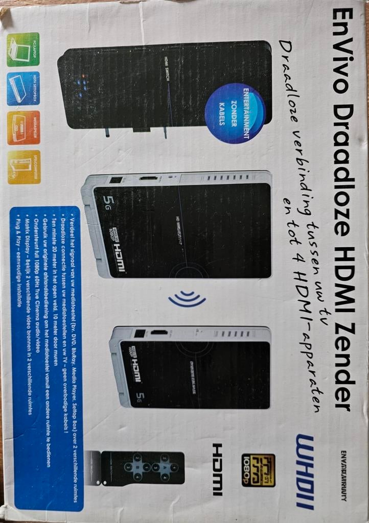 Nieuwe EnVivo Draadloze HDMI Zender - Ongebruikt, Ophalen of Verzenden