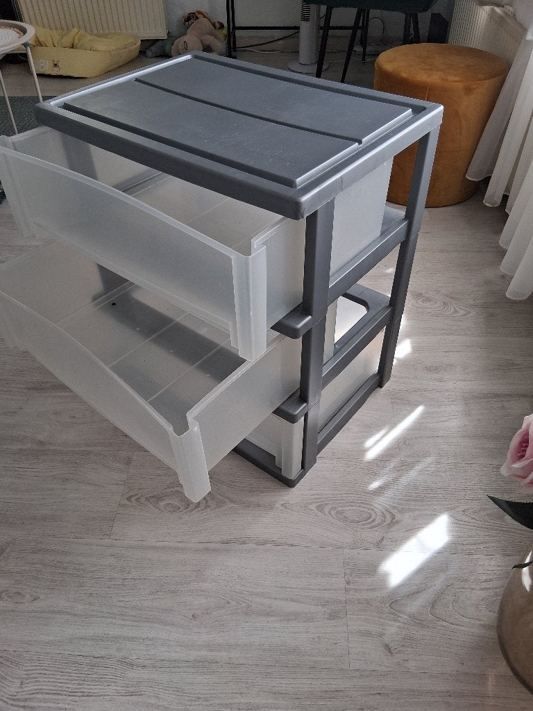 Plastic ladenkastje, Huis en Inrichting, Kasten | Ladekasten, Ophalen, Kunststof, Gebruikt, 50 tot 100 cm