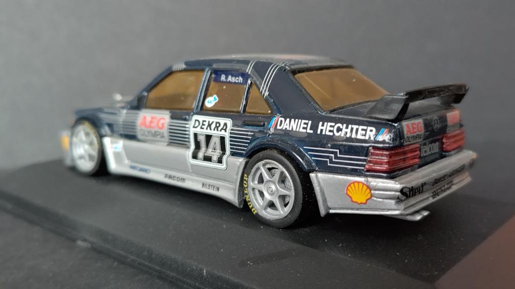 Mercedes Benz 190 evo DTM Aeg Asch 1:43 Minichamps Pol, Auto, Verzenden, ., Zo goed als nieuw