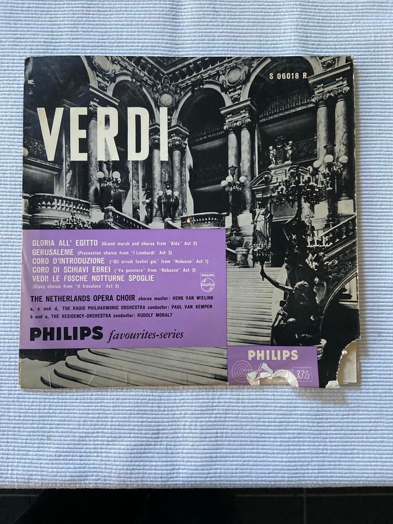Verdi - Philips Favourites-Series (S 06018 R), Gebruikt, Opera of Operette, Ophalen of Verzenden, Romantiek