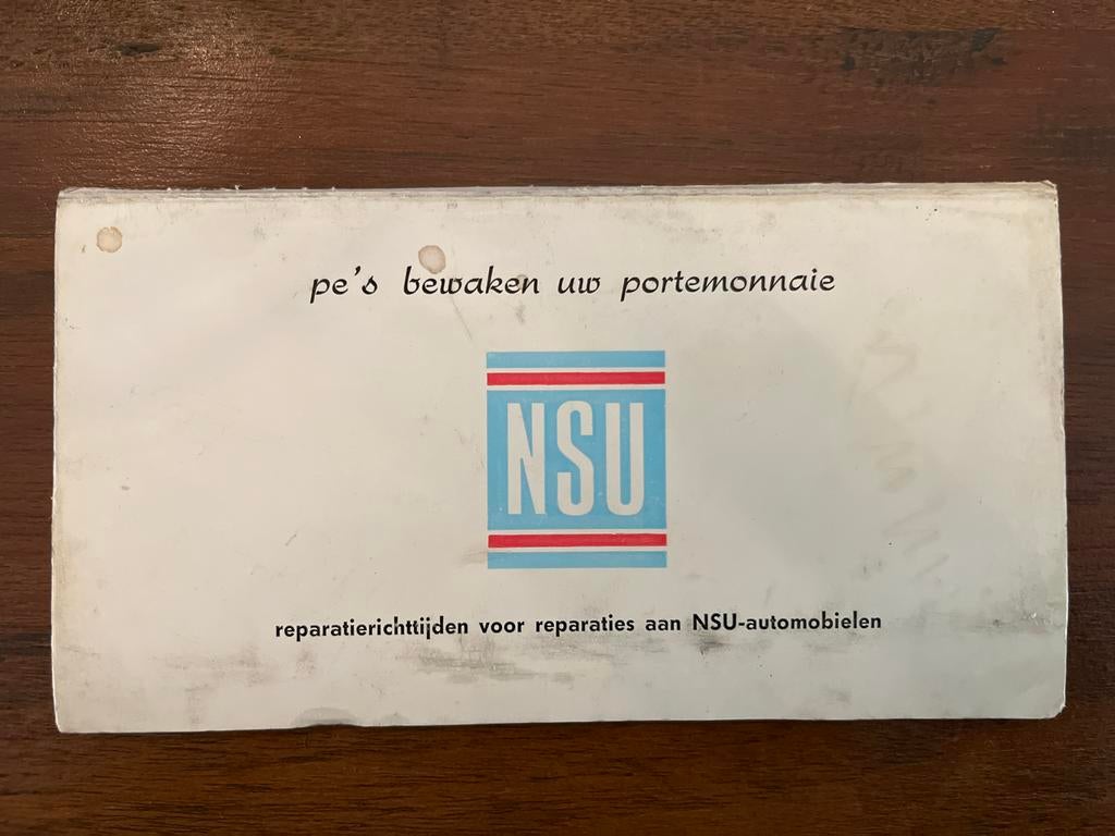 NSU reparatierichtlijnen boekje januari 1967, Auto diversen, Handleidingen en Instructieboekjes, Ophalen of Verzenden