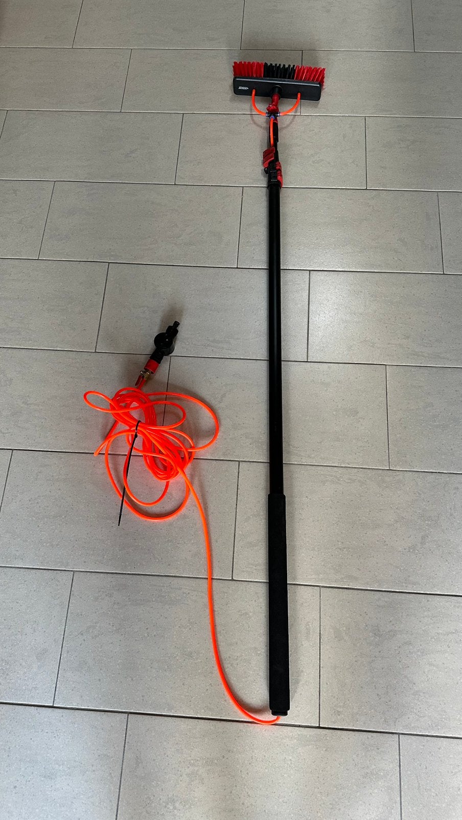 Telescoop waterborstel met bereik 7 m1, Ophalen, Bezem of Borstel