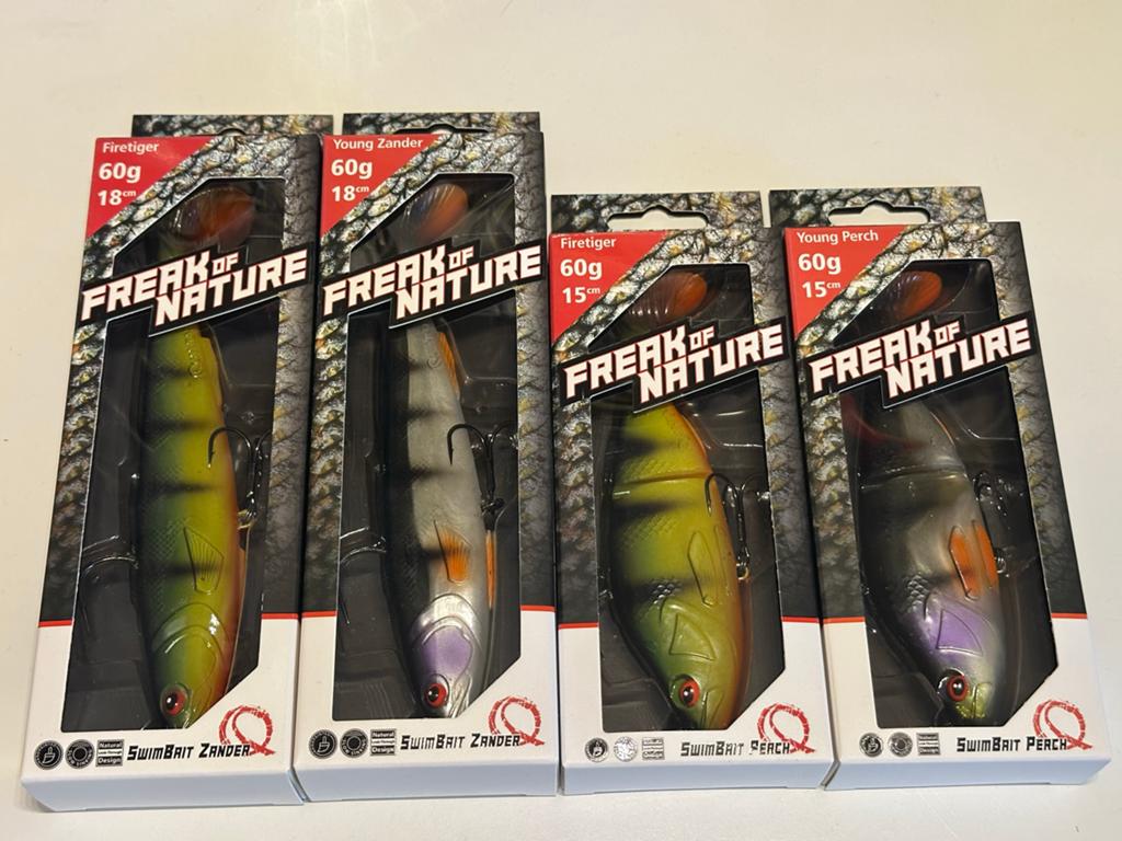 Quantum Freak of Nature Swimbait Kunstaas Roofvis 60g, Watersport en Boten, Hengelsport | Roofvissen, Ophalen of Verzenden, Nieuw
