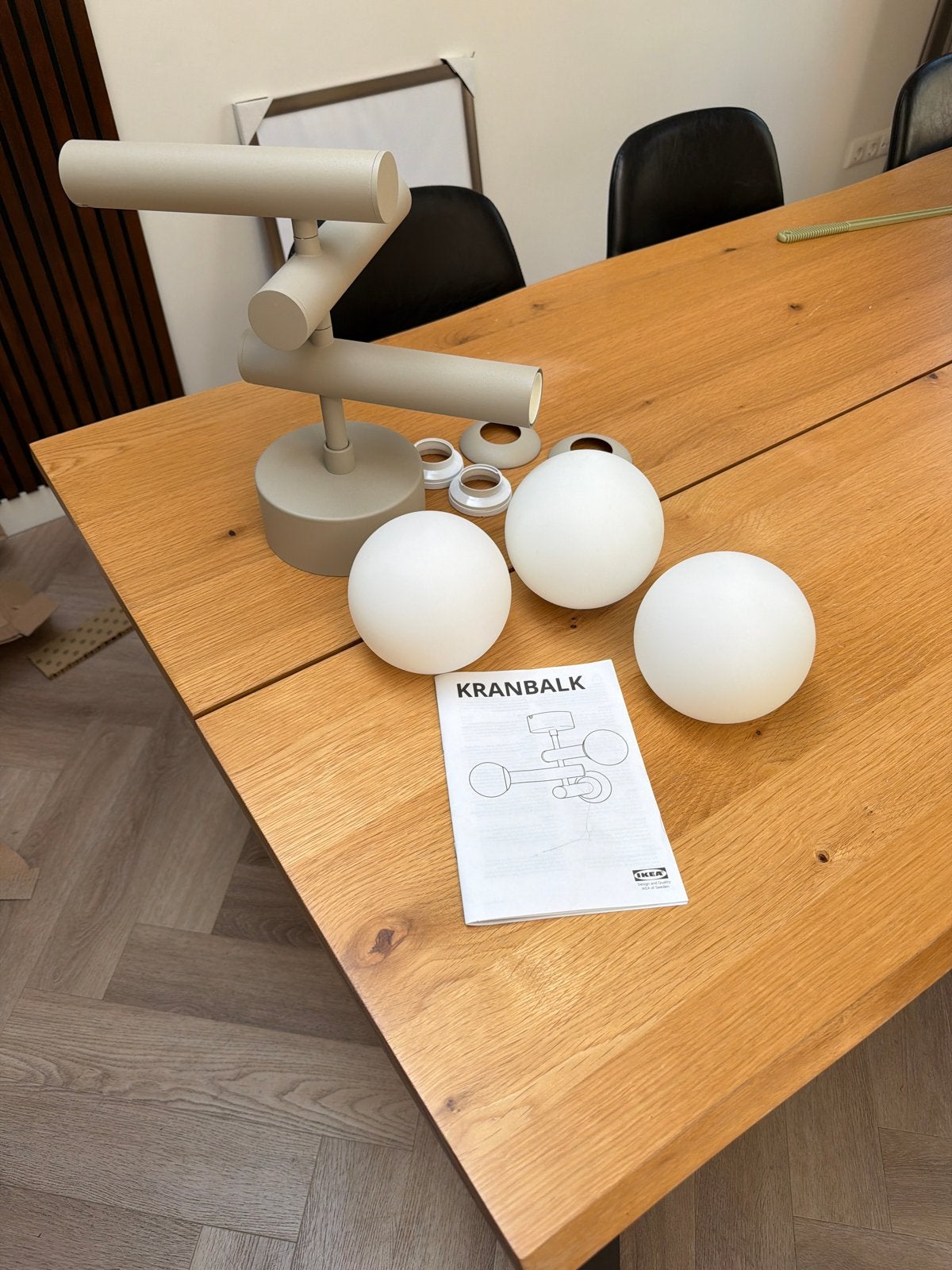 Nieuwe IKEA Kranbalk lamp - Ongebruikt, Metaal, Beige, Nieuw, Modern