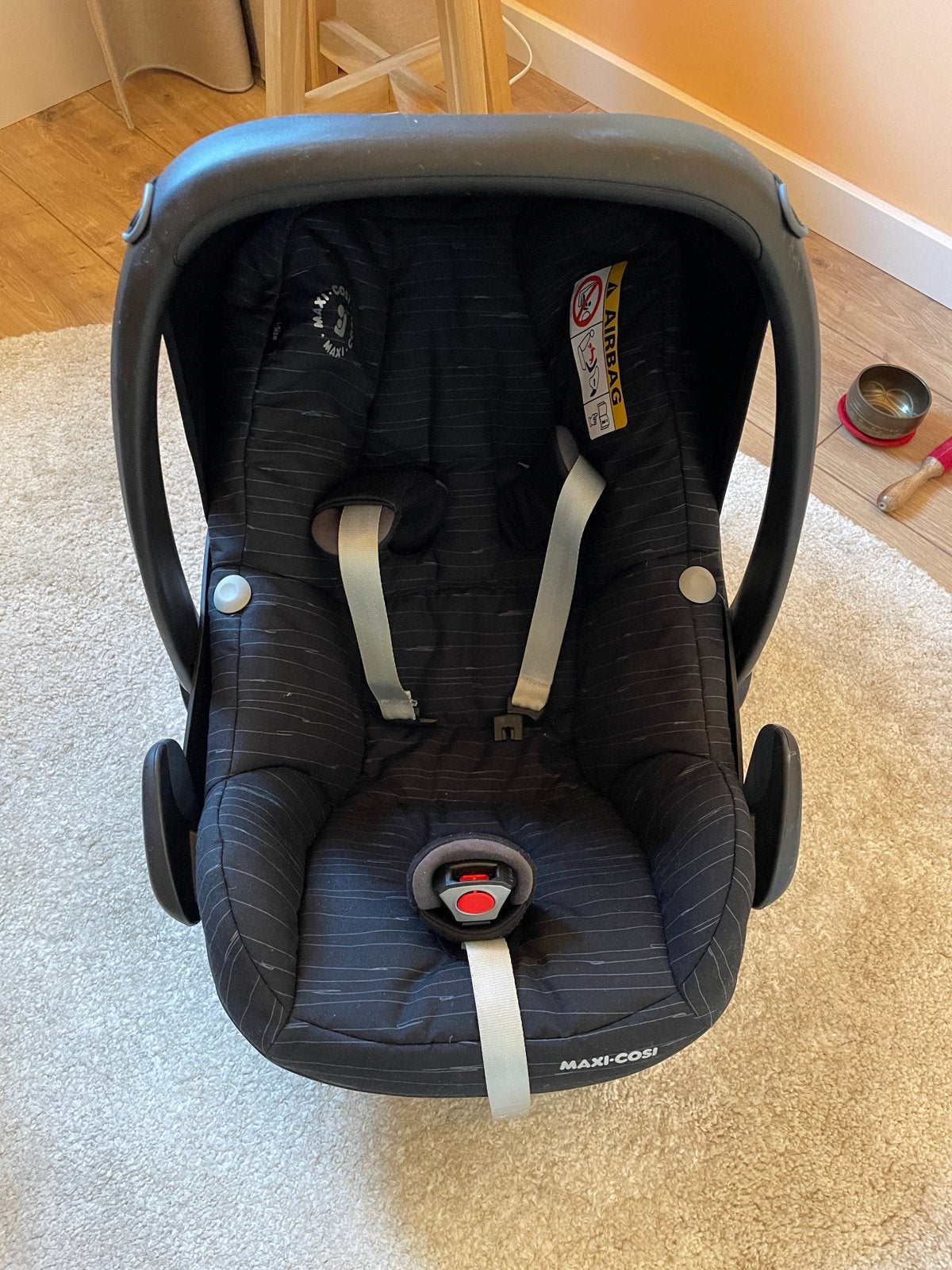 Maxi-Cosi autostoel set 0 tot 4 jaar met iso family fix 3, Ophalen, Autogordel of Isofix, Gebruikt, Zijbescherming