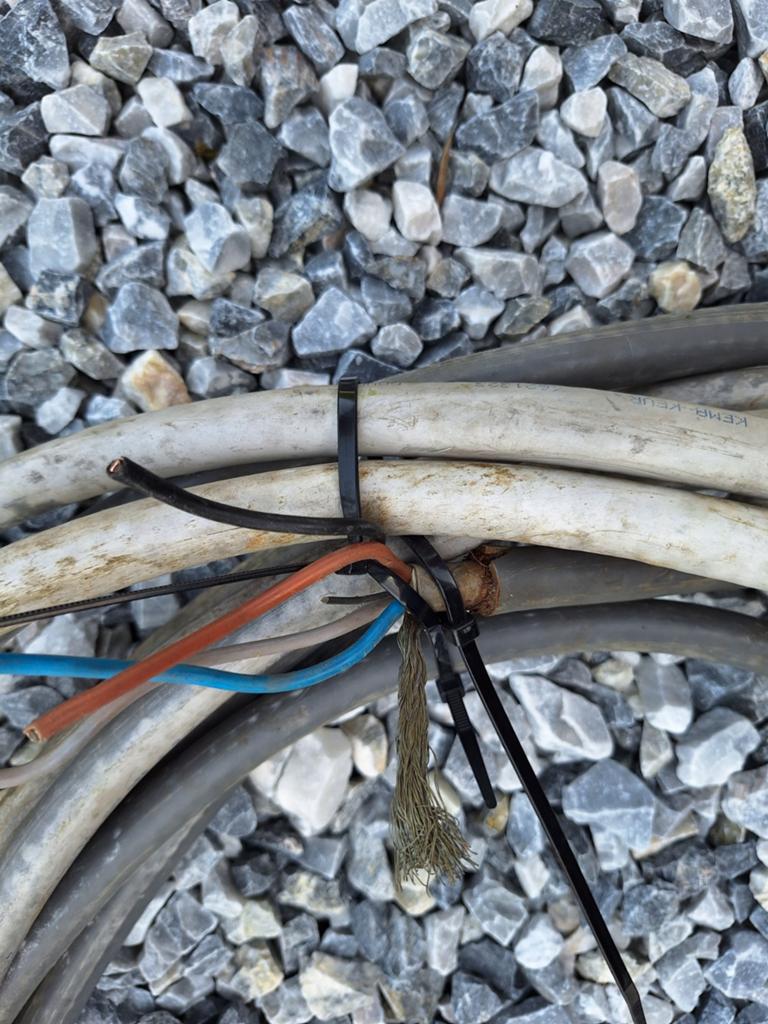 Gebruikte KEMA 4x6 + 3x6 MM2 kabel, Ophalen of Verzenden, Gebruikt, Kabel of Snoer