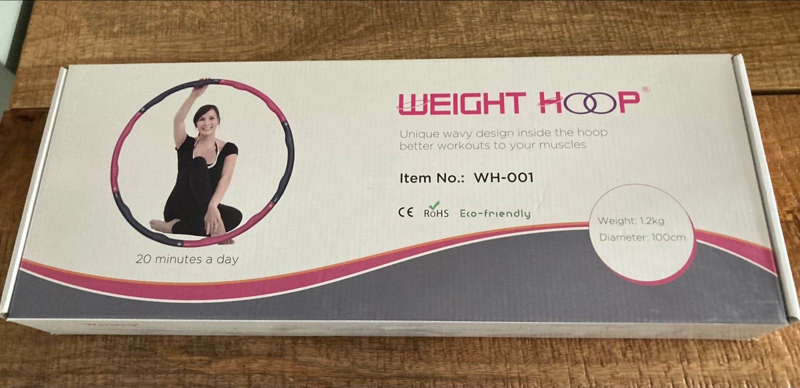 Weight Hoop Fitness Hoelahoep - 1.2kg, 100cm Diameter, Ophalen of Verzenden, Met gewicht, Nieuw, Fitness hoelahoep