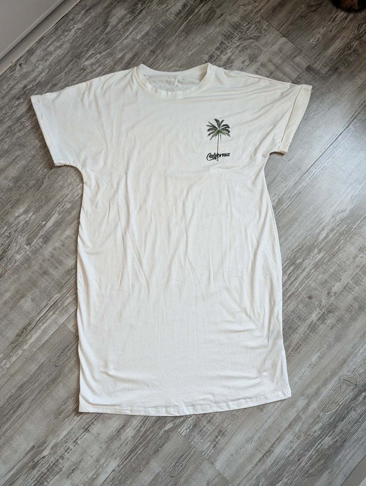 Wit oversized T-shirt – jurk - Maat S, Wit, Nieuw, Ophalen of Verzenden, Korte mouw