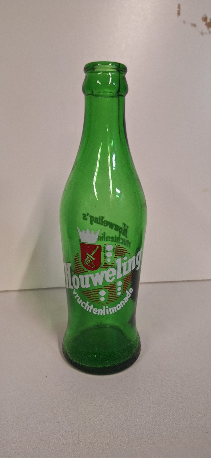Vintage Houweling's Vruchtenlimonade Fles - Groen Glas, Verzenden, Gebruikt