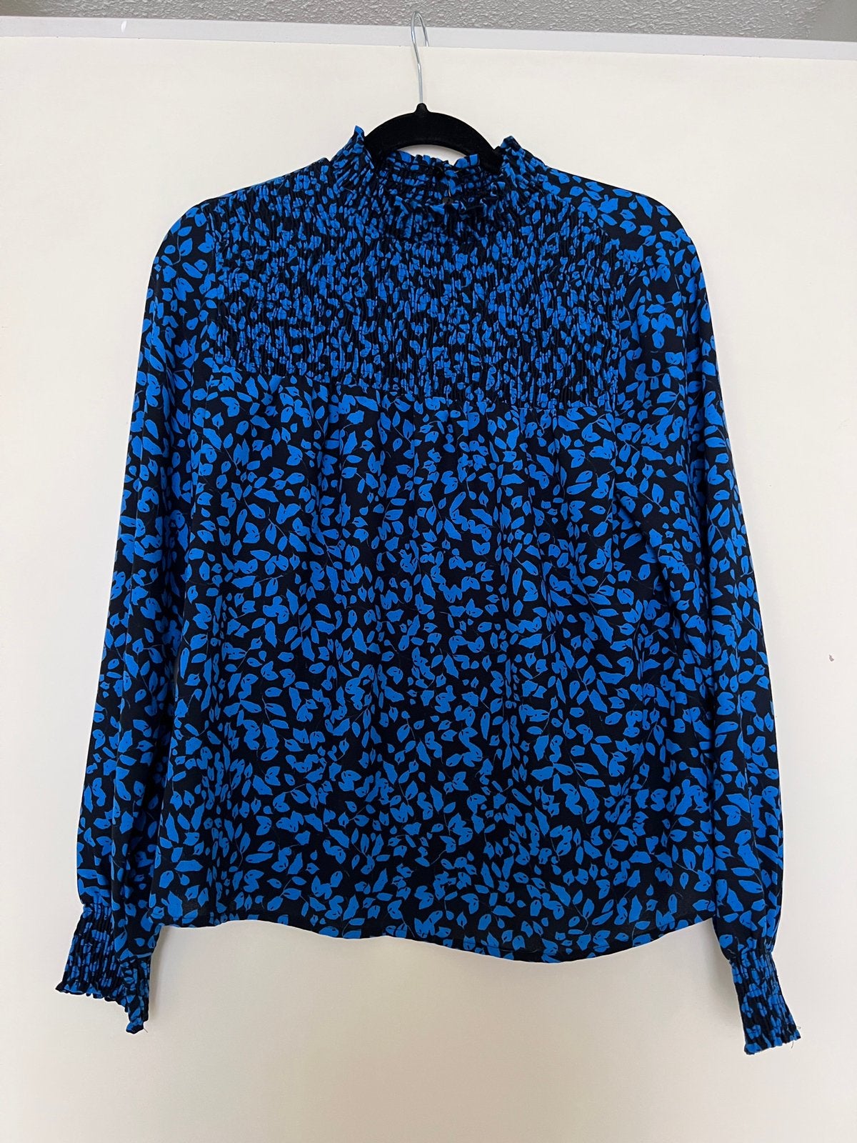 Zwart met blauwe blouse - Vero Moda - maat S, Ophalen of Verzenden, Zo goed als nieuw, Maat 36 (S), Meerkleurig