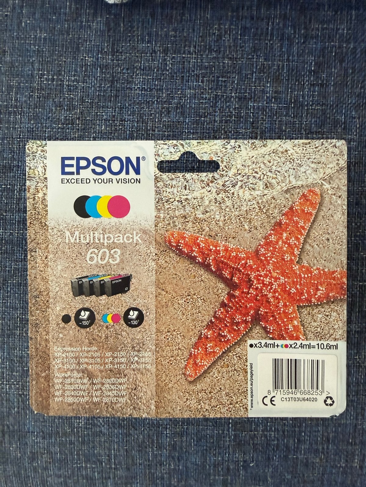Epson Multipack 603 Inktpatronen - Nieuw, Computers en Software, Printerbenodigdheden, Ophalen, Nieuw, Cartridge