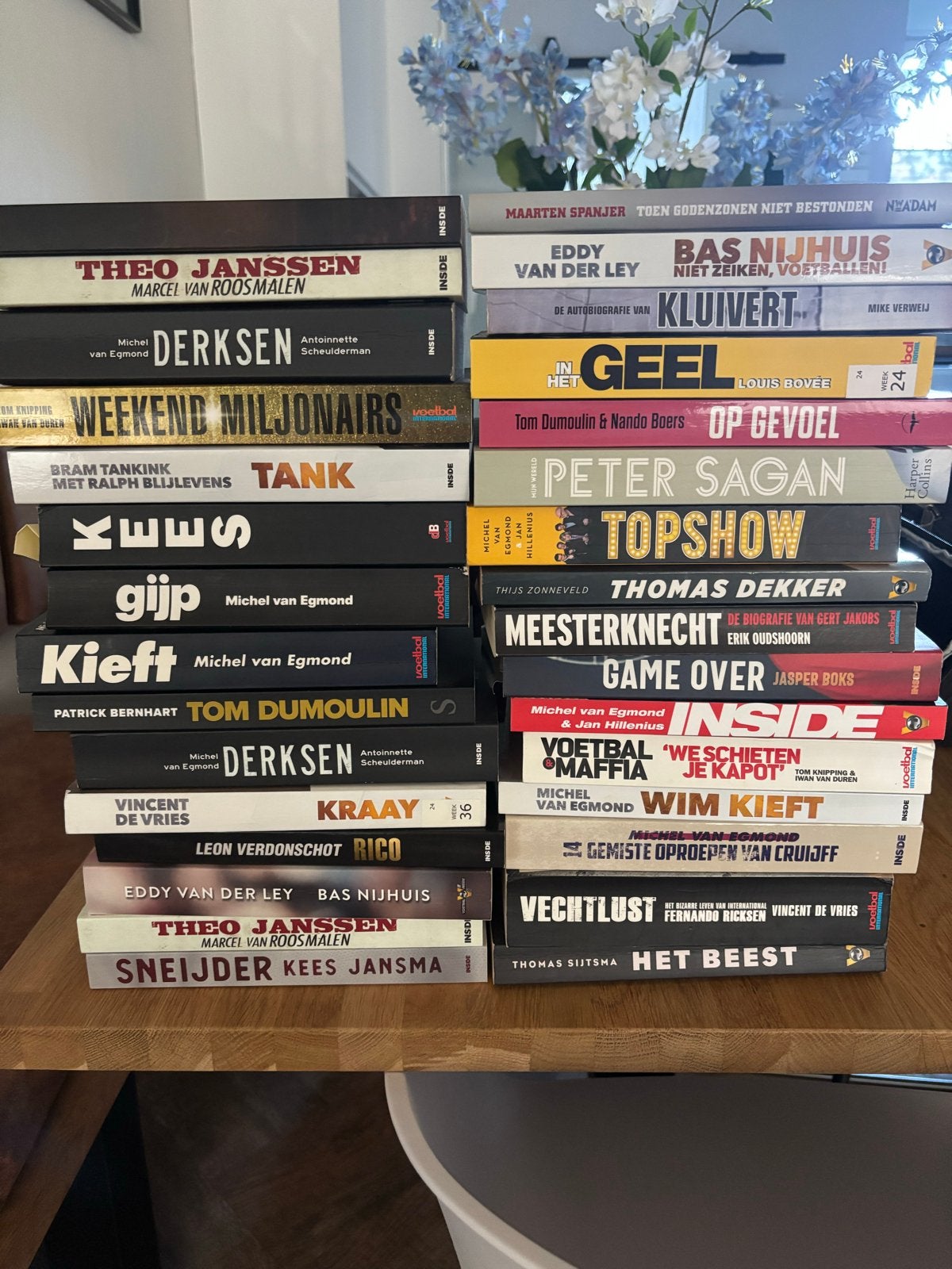 Grote collectie sportboeken (voetbal, wielrennen), Ophalen of Verzenden, Zo goed als nieuw, Nederland