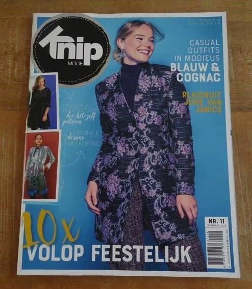 Knipmode nr. 11 november 2018 alle patronen in maat 34/54 XL, Verzenden, Zo goed als nieuw, Vrouw, Knipmode