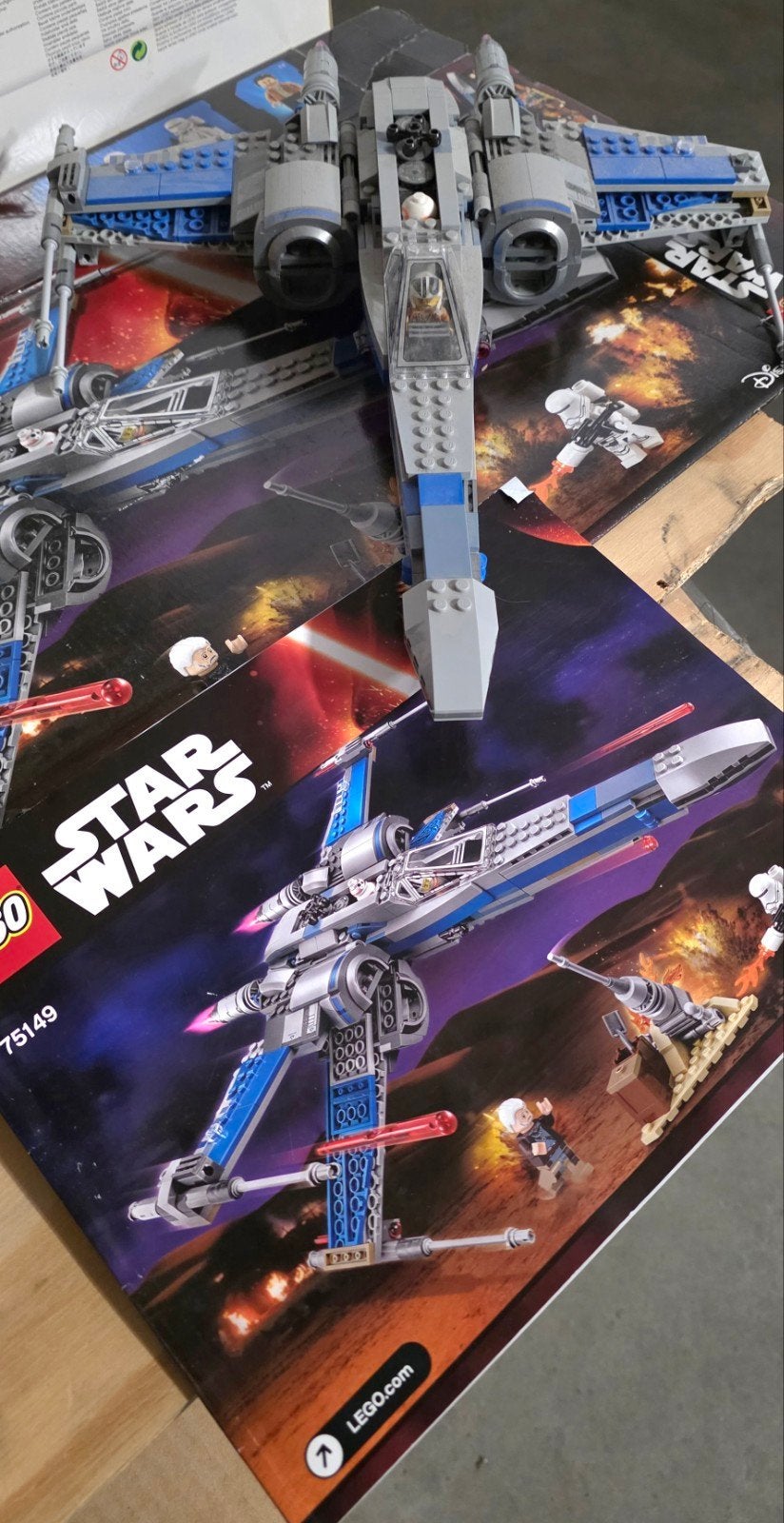 LEGO Starwars 75149 Resistance x-wing fighter, Ophalen of Verzenden, Zo goed als nieuw