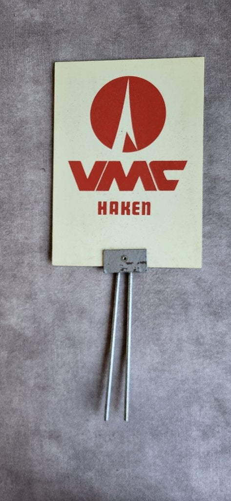 Oud reclame bordje VMC Haken oud hengelsport, Ophalen of Verzenden, Gebruikt, Overige typen