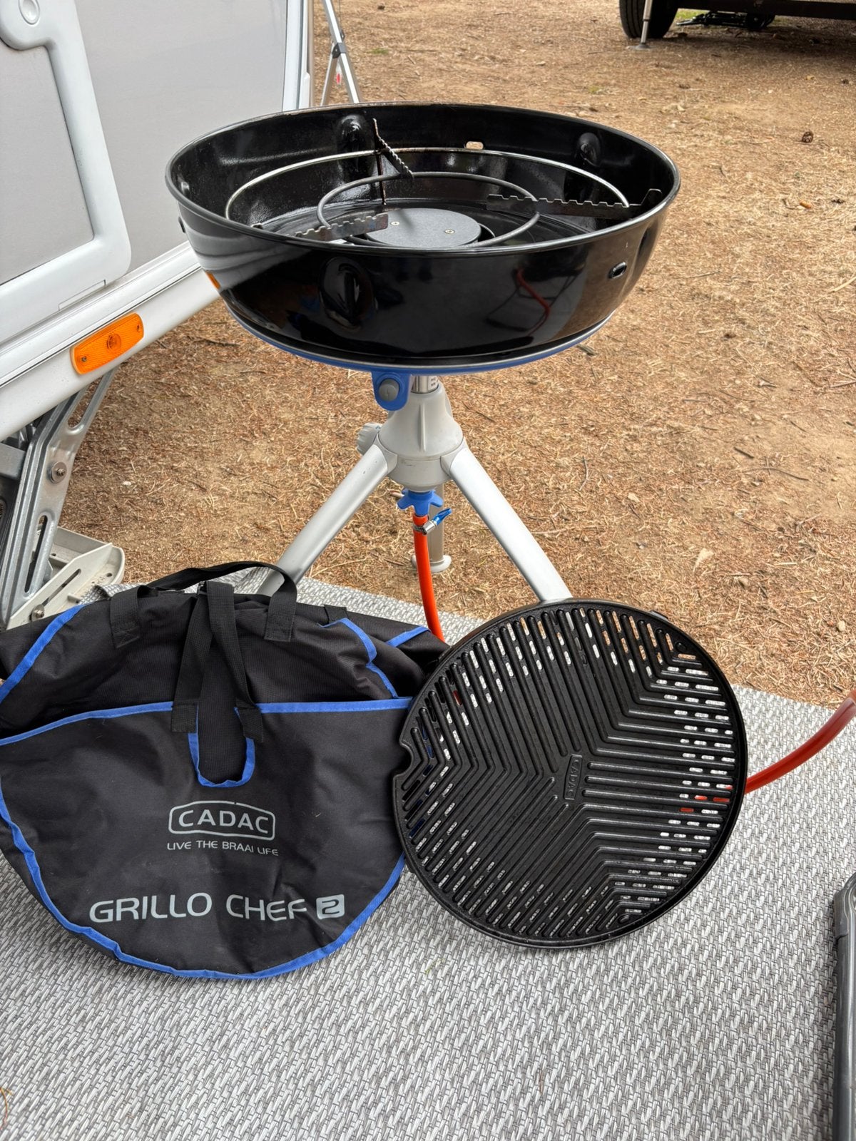 Cadac grillo chef 2 met chef pan 40 te koop, Ophalen, Zo goed als nieuw