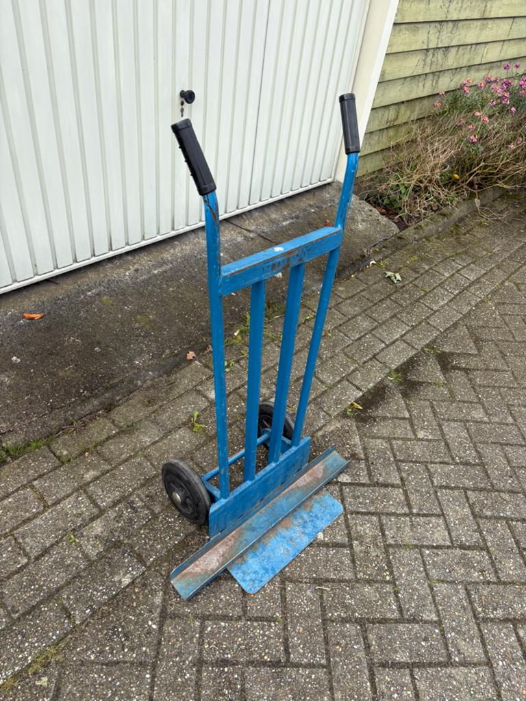 Stevige Steekwagen / Transportkar – Industriële Kwaliteit, 60 tot 80 liter, Ophalen, Gebruikt, Steekwagen