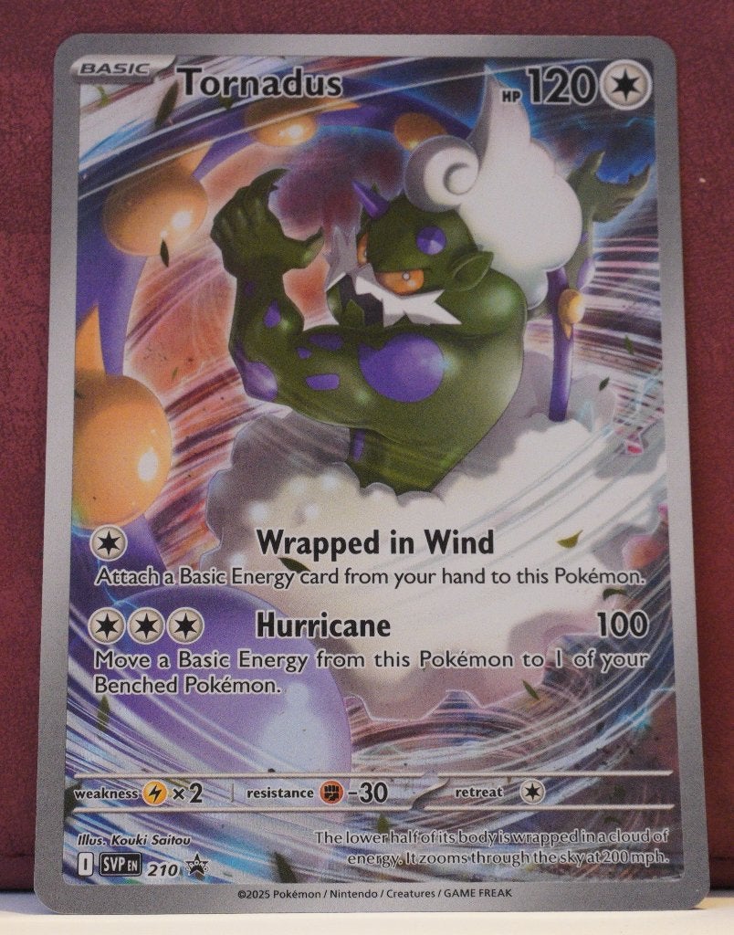 Tornadus Gallery Art 210 SV Black Star Promos Pokèmon Kaart, Verzenden, Nieuw, Losse kaart
