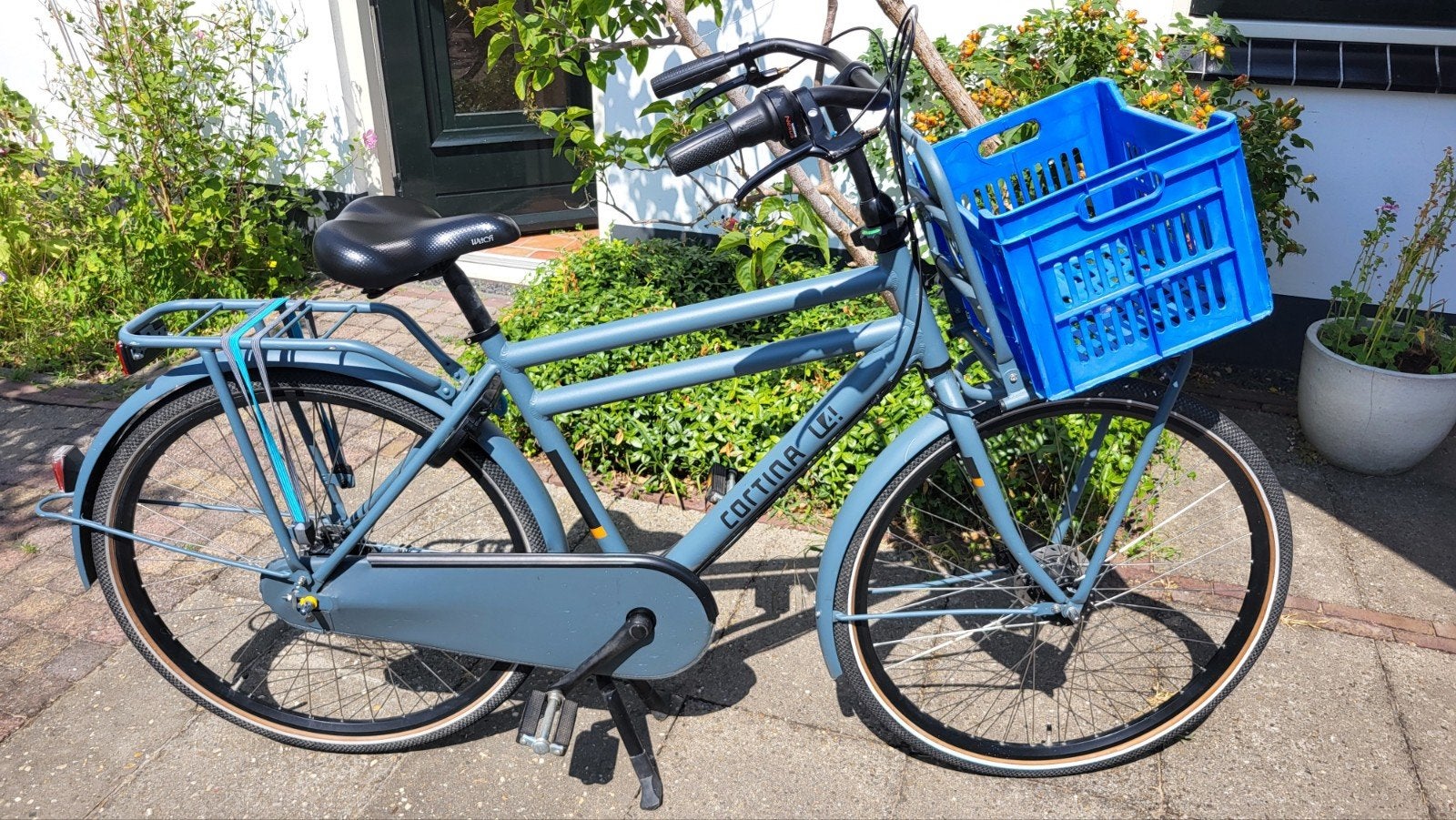 Cortina U4 herenfiets framemaat 50 - Z.G.A.N., Versnellingen, Zo goed als nieuw, 50 tot 53 cm, Trommelrem