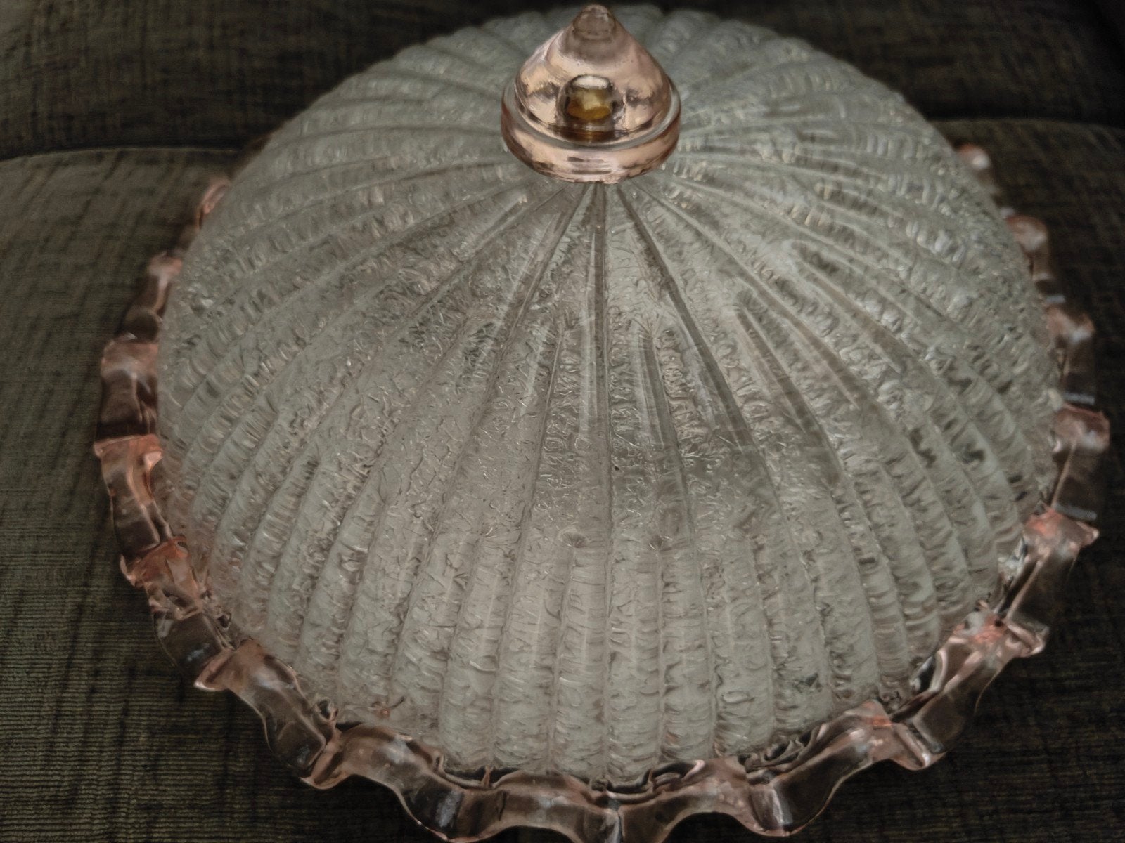 Murano Plafondlamp....., Huis en Inrichting, Gebruikt, Jaren 70, Glas, Plafondlamp