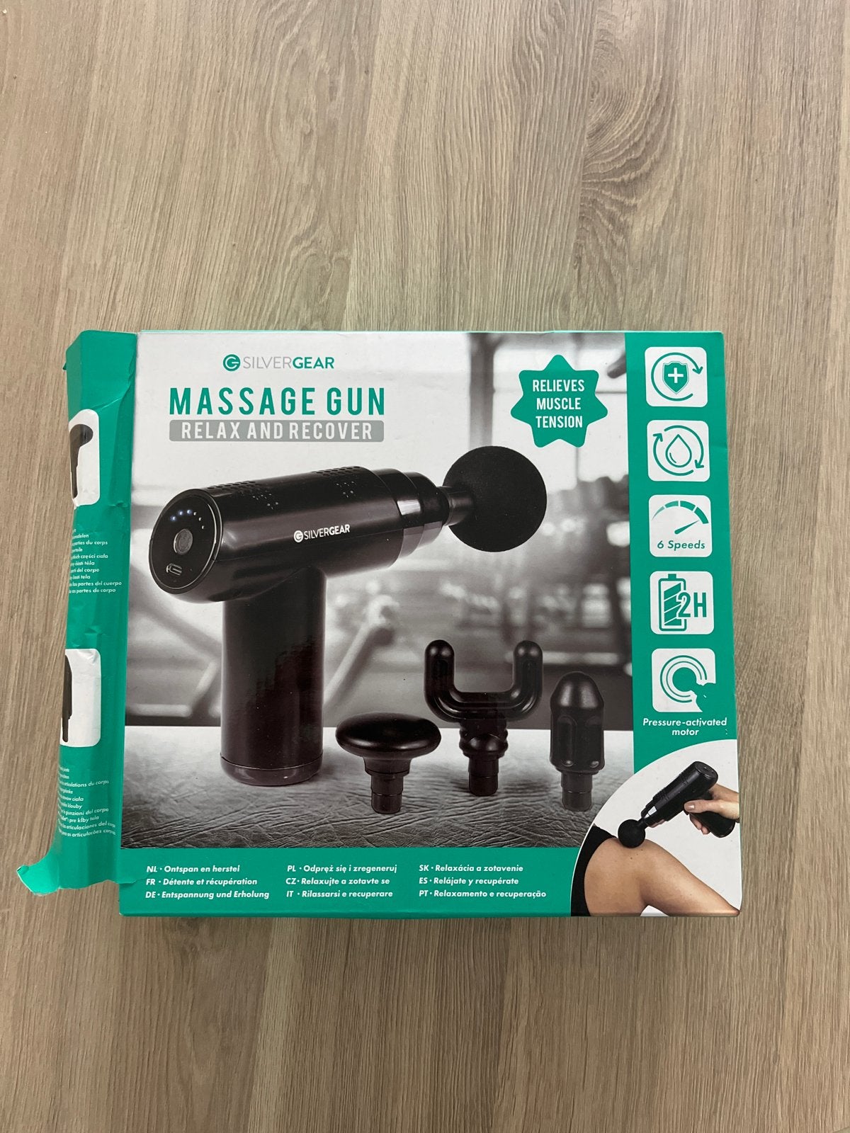 Silvergear Massage Gun - Ontspanning en Herstel, Ophalen of Verzenden, Zo goed als nieuw, Apparaat