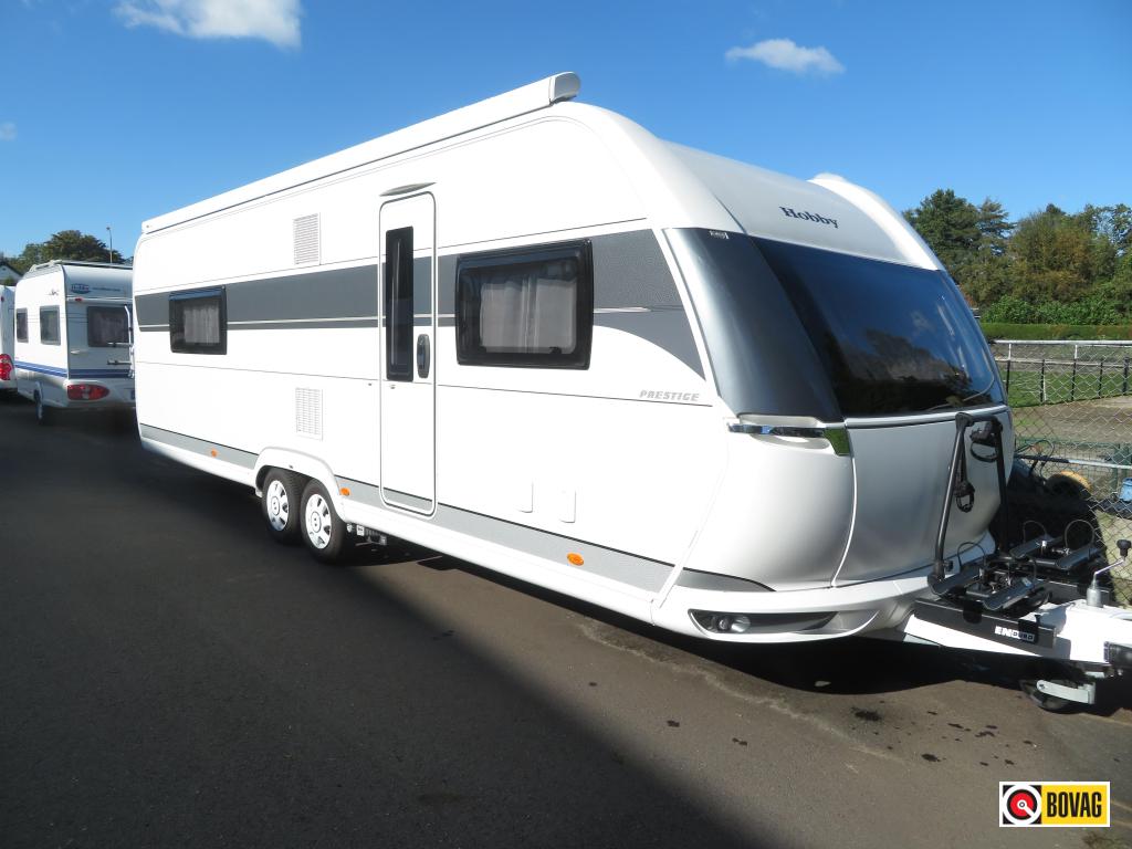 Hobby Prestige 720 WQC, Caravans en Kamperen, Caravans, Rondzit, Hobby, Schokbreker, Overige typen