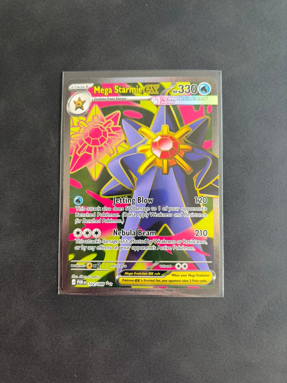 Mega Starmie ex - 102/088 - ME03: Perfect Order (POR), Ophalen of Verzenden, Nieuw