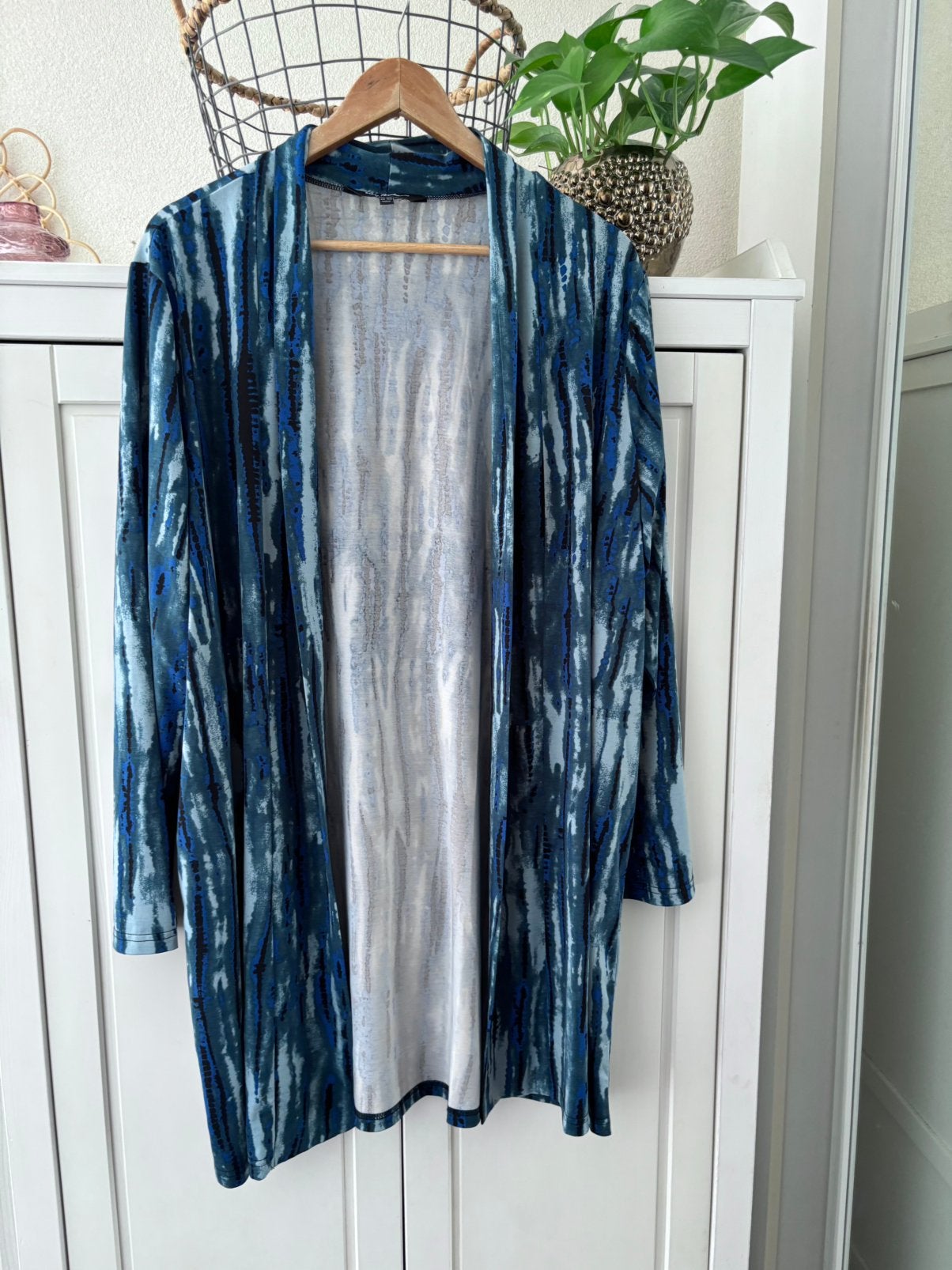 Ulla Popken vest maat 46/48, Ophalen of Verzenden, Zo goed als nieuw, Blauw, Trui of Vest