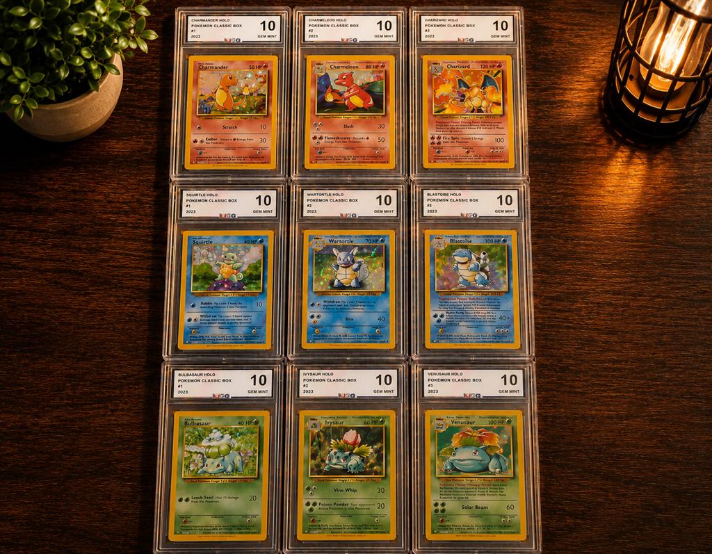Pokemon Classic Box evolutie lijnen Gem Mint 10, Ophalen of Verzenden, Zo goed als nieuw, Meerdere kaarten