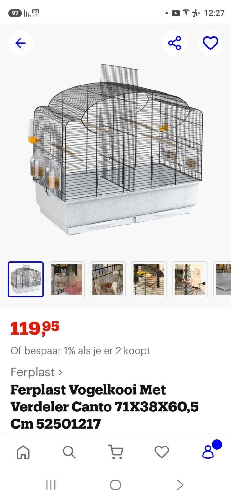 Vogelkooi met verdeler canto, Dieren en Toebehoren, Vogels | Duiven