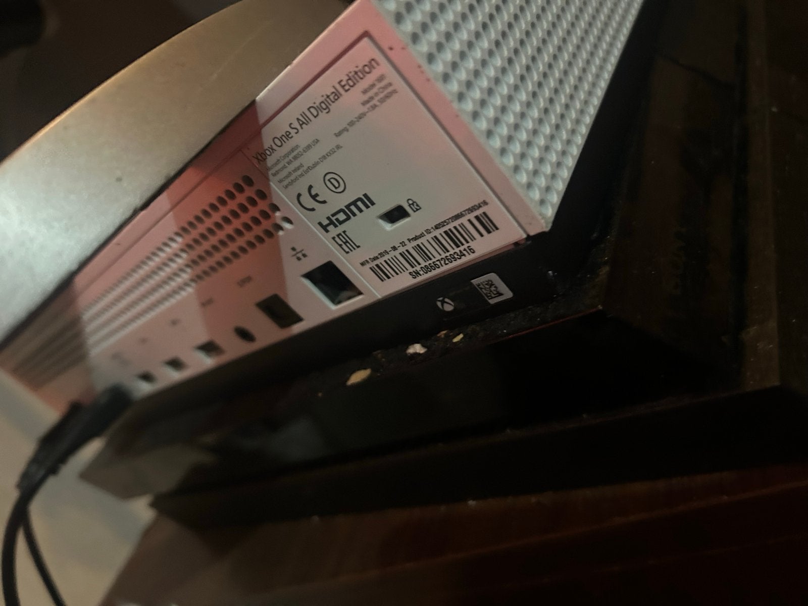 Xbox One S All-Digital Edition Console, Ophalen of Verzenden, Gebruikt, Zonder controller, Xbox One S All-digital