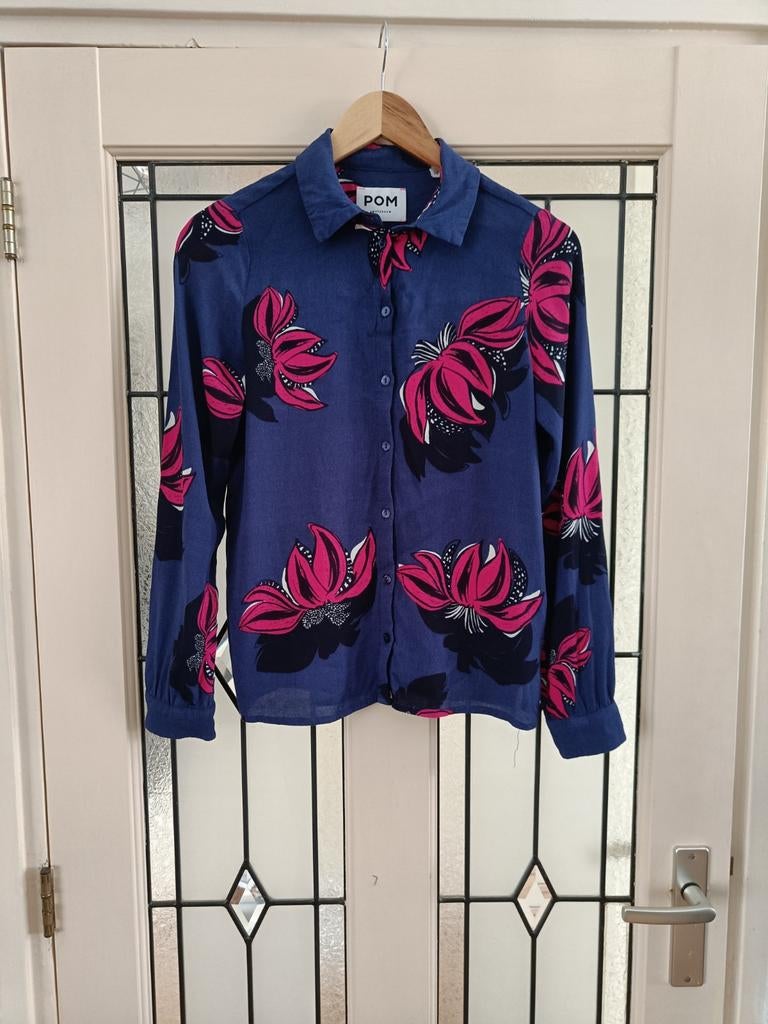 Leuke blouse maat 36 S van Pom Amsterdam, Kleding | Dames, Pom Amsterdam, Ophalen of Verzenden, Zo goed als nieuw, Maat 36 (S)