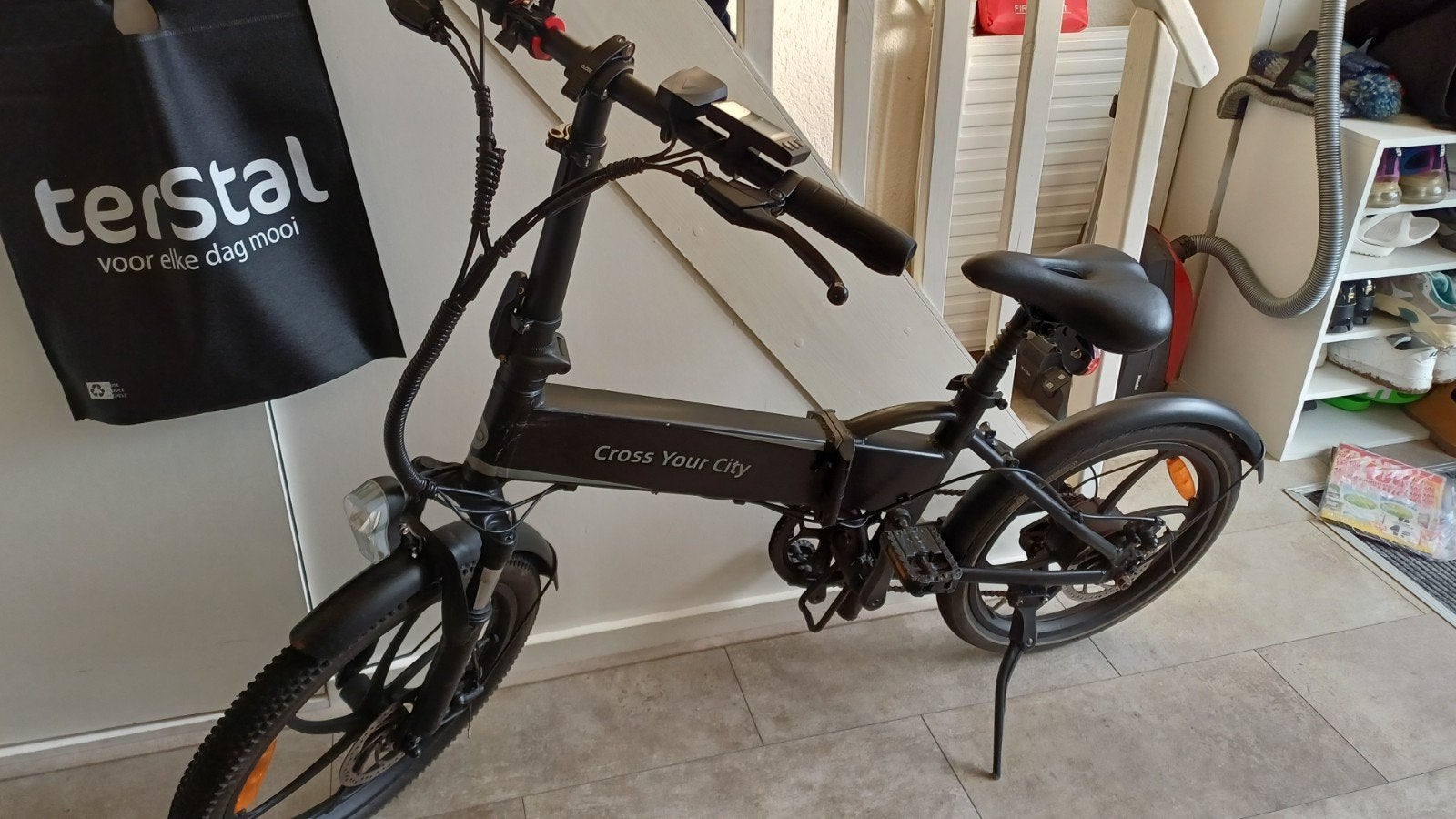 Opvouwbare elektrische fiets - Cross Your City, Gebruikt, Minder dan 47 cm, 30 tot 50 km per accu, Ophalen