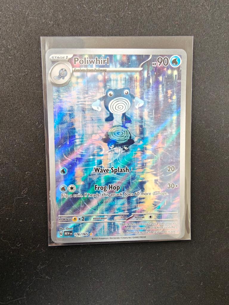 Poliwhirl 176/165 set 151, Ophalen of Verzenden, Zo goed als nieuw, Losse kaart, Foil