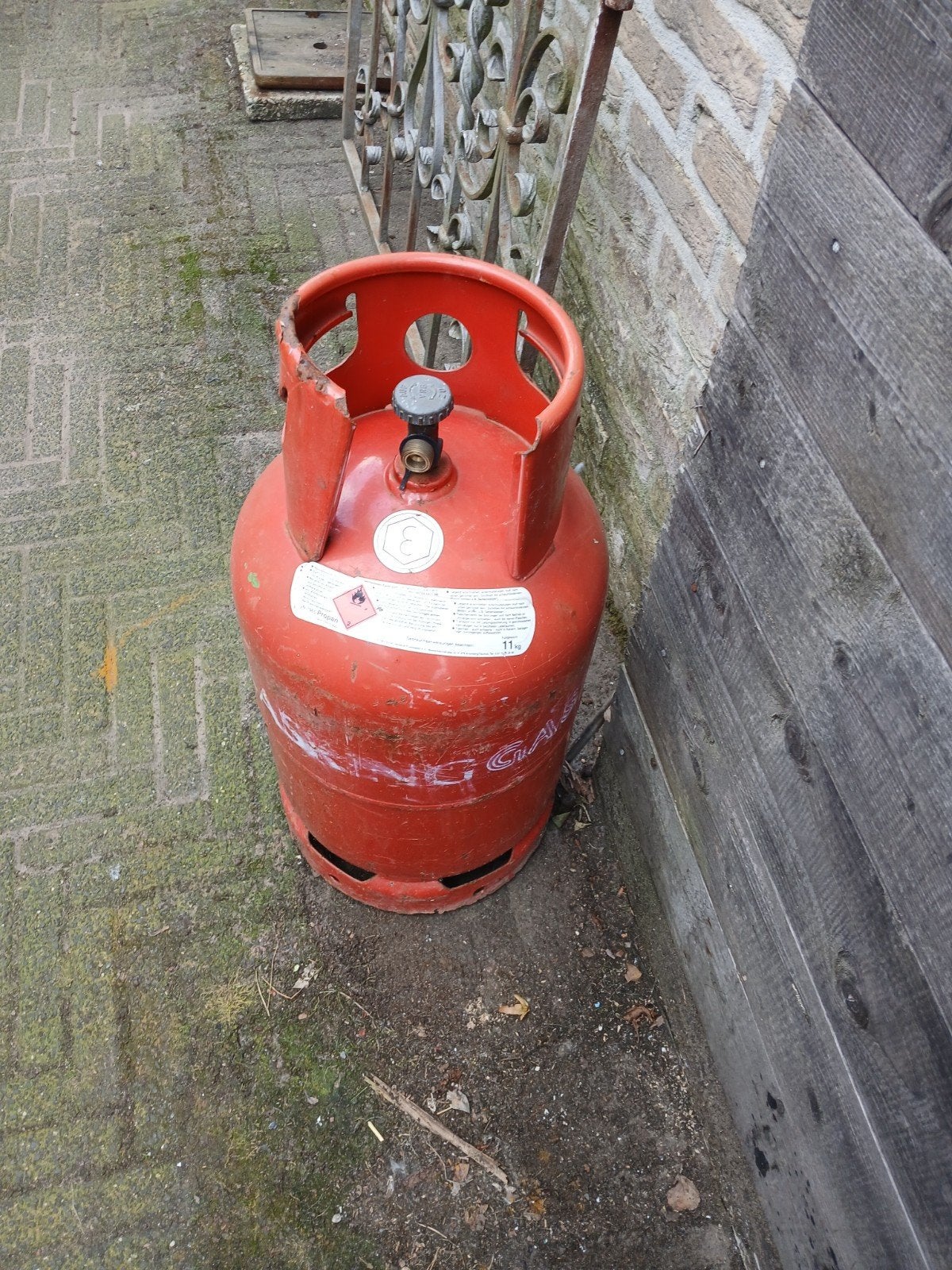 gratis lege gasfles, Caravans en Kamperen, Ophalen, Gebruikt