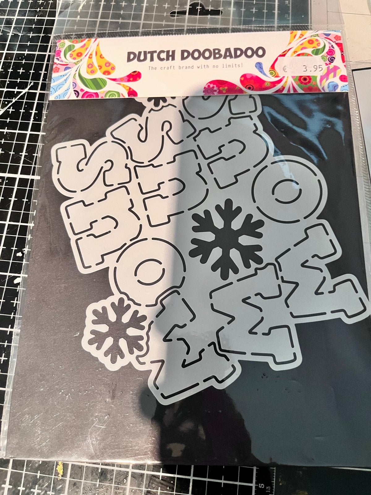 Dutch Doobadoo Mal Sneeuwvlokken en Letters, Hobby en Vrije tijd, Nieuw, Ophalen of Verzenden, Kunststof, Overige merken
