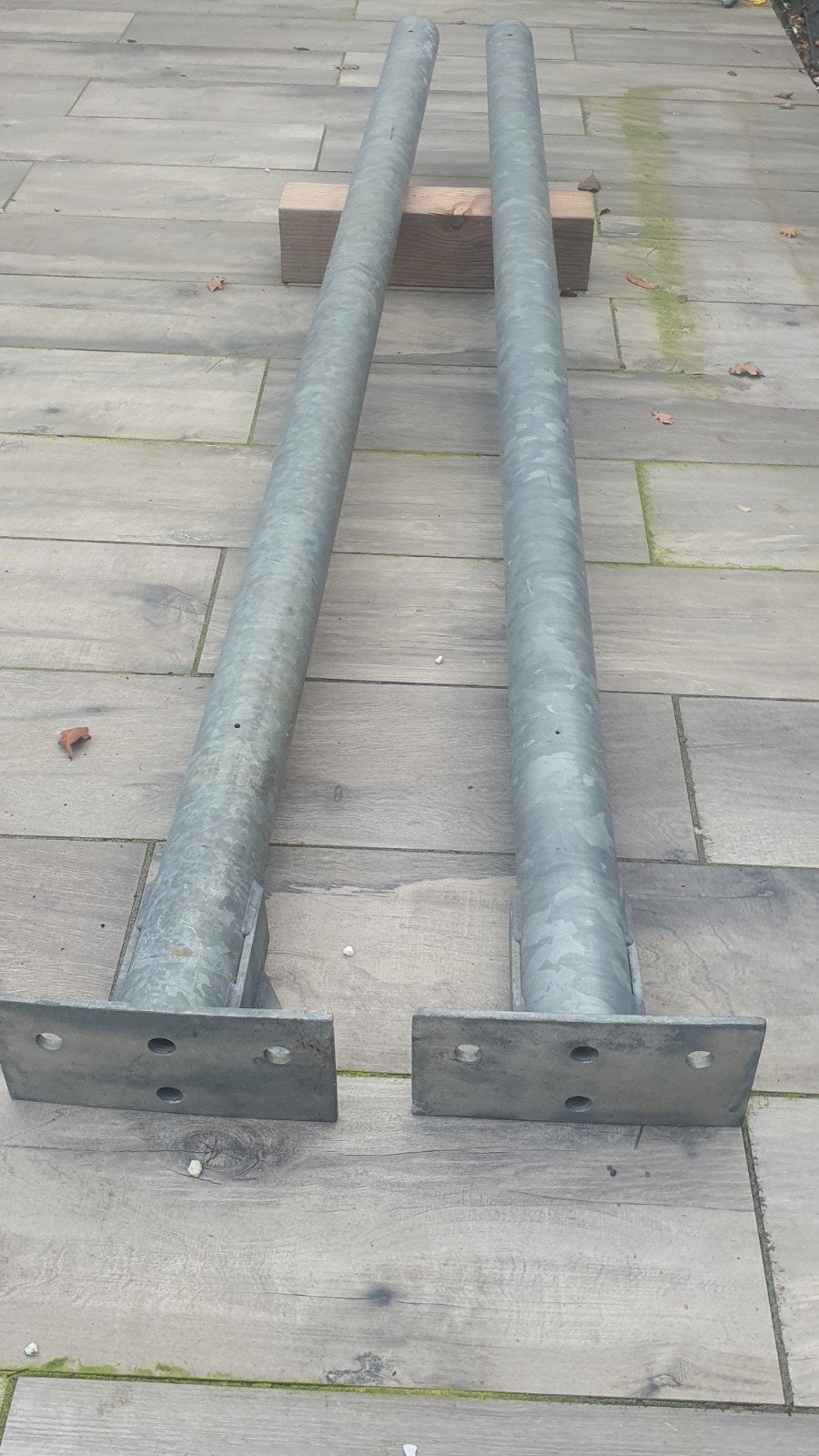 İJZER PALEN GEGALVANISEERD 2x, Doe-het-zelf en Verbouw, Metalen, Ophalen of Verzenden